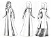 10th - 16th C. Surcote & Pelicon Pattern