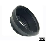 GSI Super Quality Screw-On Rubber Lens Hood for NIKON 50mm f/1.2 AI-S, NIKON 50mm f/1.4, 1.8 D-AF and NIKON 58mm f/1.2 Noct AI-S Lenses - Functions Exactly as the Nikon HR-2, Provides Protection from Light and Impact