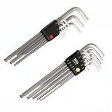 41DM7lqoswL. SL160  Wiha 66993 Inch and Metric Ball End Hex L Key Sets, 2 Pack