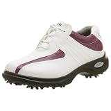 ECCO Women's Casual Swing Golf Shoe,White/Purple,40 EU