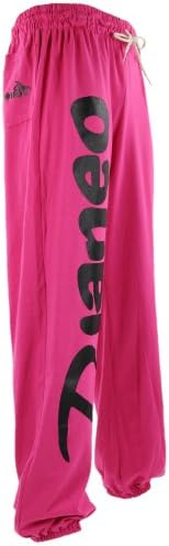 Djaneo Track Pants Rio Men and Women (22 Colors) (Pink and Black, Small)