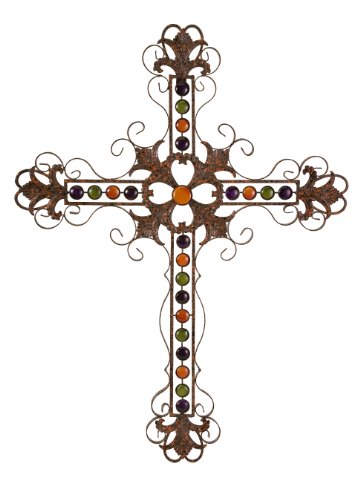 Ceramic Iron Cross Wall Décor