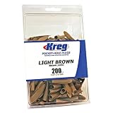 Kreg CAP-LTB-200 Light Brown Plastic...