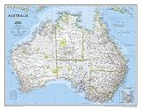Australia Political Map Maps Art Poster Print, 31x24