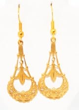 Gold Filigree Earrings