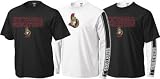 Ottawa Senators Splitter Layered Long Sleeve T-Shirt Size X-Large