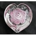 Heart Shaped Glass Paperweight