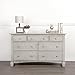 Evolur Cheyenne and Santa Fe Double Dresser, Vintage Grey