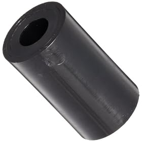 Metric Black Nylon 6/6 Round Spacer Outside Diameter 18mm x 8.3mm x 30mm Length (Pack of 100)