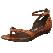 Biviel Women's 693 Ankle Strap Sandal,Cognac Sha,38 EU (US Women's 7.5 M)