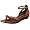 Biviel Women's 693 Ankle Strap Sandal,Cognac Sha,38 EU (US Women's 7.5 M)