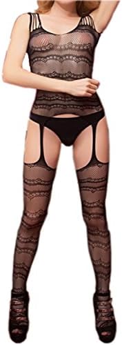 RightBearing Women's Lingerie Fishnet Bodysuit Tights One-pieces Lace Teddies - s4