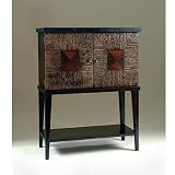 Antique Shoppe Wine Cabinet 39hx30w Dark Maple