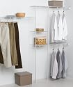 ClosetMaid 1628 Economy 5-to-8-Foot Closet Organizer, White