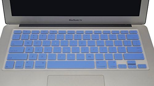Zky - 13-inch Durable Ultra Thin Backlit Keyboard Protector Cover Silicone Skin for Macbook Air 13" (Backlit Series Lavender's Blue)