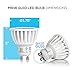 Hyperikon MR16 GU10, LED 7W (50W equivalent), 380 lumen, 2300K (Amber Glow), CRI 90+, 120 Volt, 40° Beam Angle, Dimmable, UL-listed and ENERGY STAR Qualified - (Pack of 4)