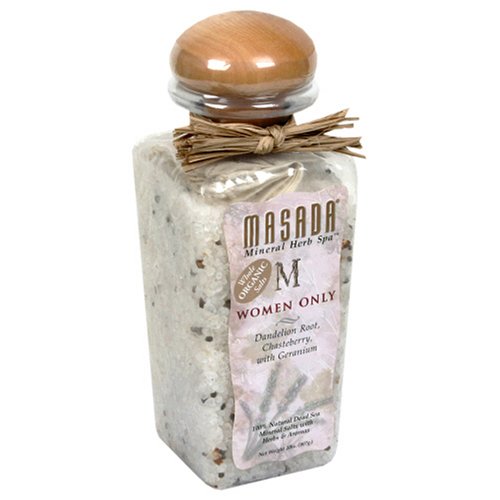 Masada Mineral Herb Spa Whole Organic Salts, Women Only, Dandelion Root, Chasteberry, with... by Masada