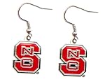 NC State North Carolina State Wolfpack Dangle Logo Earring Set Ncaa Charm Gift
