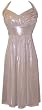 Sexy Gold Metallic Cocktail Halter Party Dress JR Plus Size