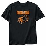 T-Shirt Black  Trinidad & Tobago All Basketball  Country