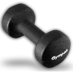 Black 3 Lbs. Neoprene Coating Iron Dumbbells