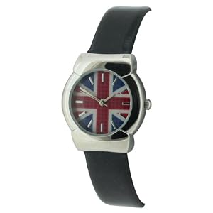 Union Jack - UJ09/C - Montre Femme - Quartz Analogique - Bracelet Plastique Noir