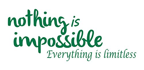 Nothing is Impossible Wall Decal: Quote Wall Decals – Made In The USA For Superior Quality. The Nothing is Impossible Wall Decal Is Among Our Best Inspirational Quotes Wall Decals!