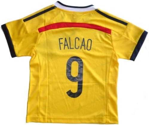 2014 COLOMBIA HOME FALCAO 9 FOOTBALL SOCCER KIDS JERSEY