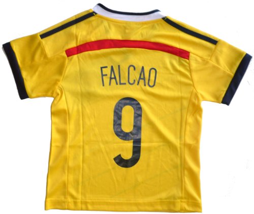 2014 COLOMBIA HOME FALCAO 9 FOOTBALL SOCCER KIDS JERSEY
