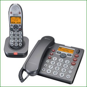 Amplicom Powertel 580 Desk Phone And Cordless Phone Picture