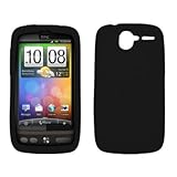 Premium Black Silicone Gel Skin Cover Case for HTC Desire [Accessory Export ....