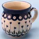 Polish Pottery 12 oz. Ladies Bubble Mug