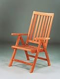Anderson Teak CHR-116 Imperial 5-Position Reclining Folding Armchair (Natural)