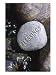 Blessings Written on Rock in Flowing Water Motivational Photographic Poster Print, 18x24