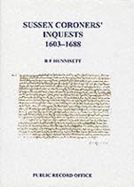 Sussex Coroners' Inquests, 1603-88