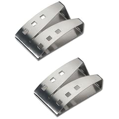 CHG 317500 Handtuchhalter 8x5x2,3cm Edelstahl, 2er Pack