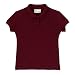 Girls' Uniform Cap-Sleeve Polo - Burgundy