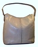 Michael Kors Astor Leather Grey Shoulder Tote Handbag