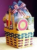 Stars and Stripes Wisconsin Gift Basket by Wisconsinmade.com