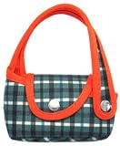 Plaid Green Universal Cellular Phone & MP3 Carrying Tote Bag ~ Fit Most Slim Flip Phone by Motorola, Samsung, Sony Ericsson, LG, Kyocera, Nokia, T-mobile, Apple ~ Design CHTOE005