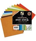 Adhesive Back Mat Stack 3.875''X3.875'' -Neutrals