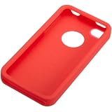 AmazonBasics Silicone Case for AT&T and Verizon iPhone 4 and iPhone 4S (Red) ~ AmazonBasics