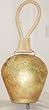 7"H Tin Bell w/ Leather Strap-#18888