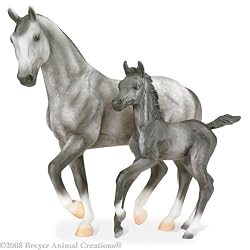 Breyer Classics Warmblood Mare and Foal-Grey