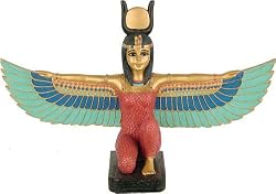 Kneeling Winged Isis, Gold Details, Small