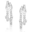 One of a Kind 7/8ctw Round-Cut Diamond Earrings in 14kt White Gold (HI/SI)