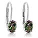 Sterling Silver Mystic Fire Topaz Leverback Earrings (1ct tw)