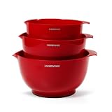 Farberware Classic Mixing Bowls, Red, Set of 3