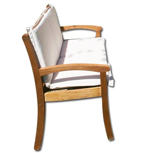3 banc de places, mobilier de jardin en bois massif sans coussin