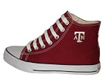 Game Day Soles Hi Top Maroon Texas A&M University Logo Canvas